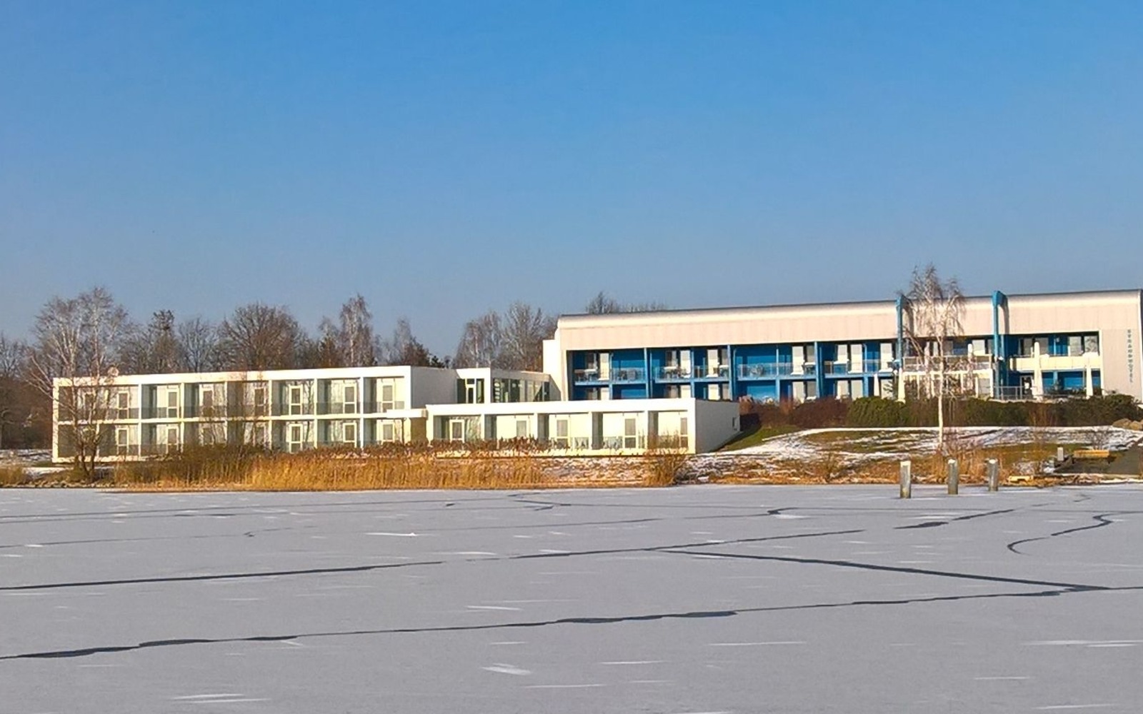 Strandhotel im Winter