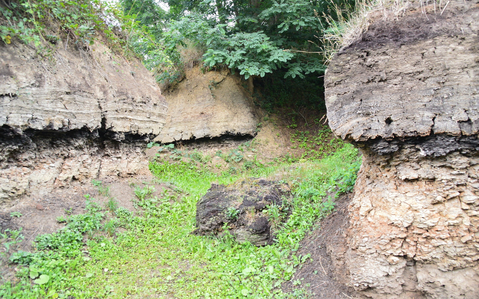 Entstehung der Erdschichten im Freilichtmuseum Klinge, Foto: Sandrina Woidtow