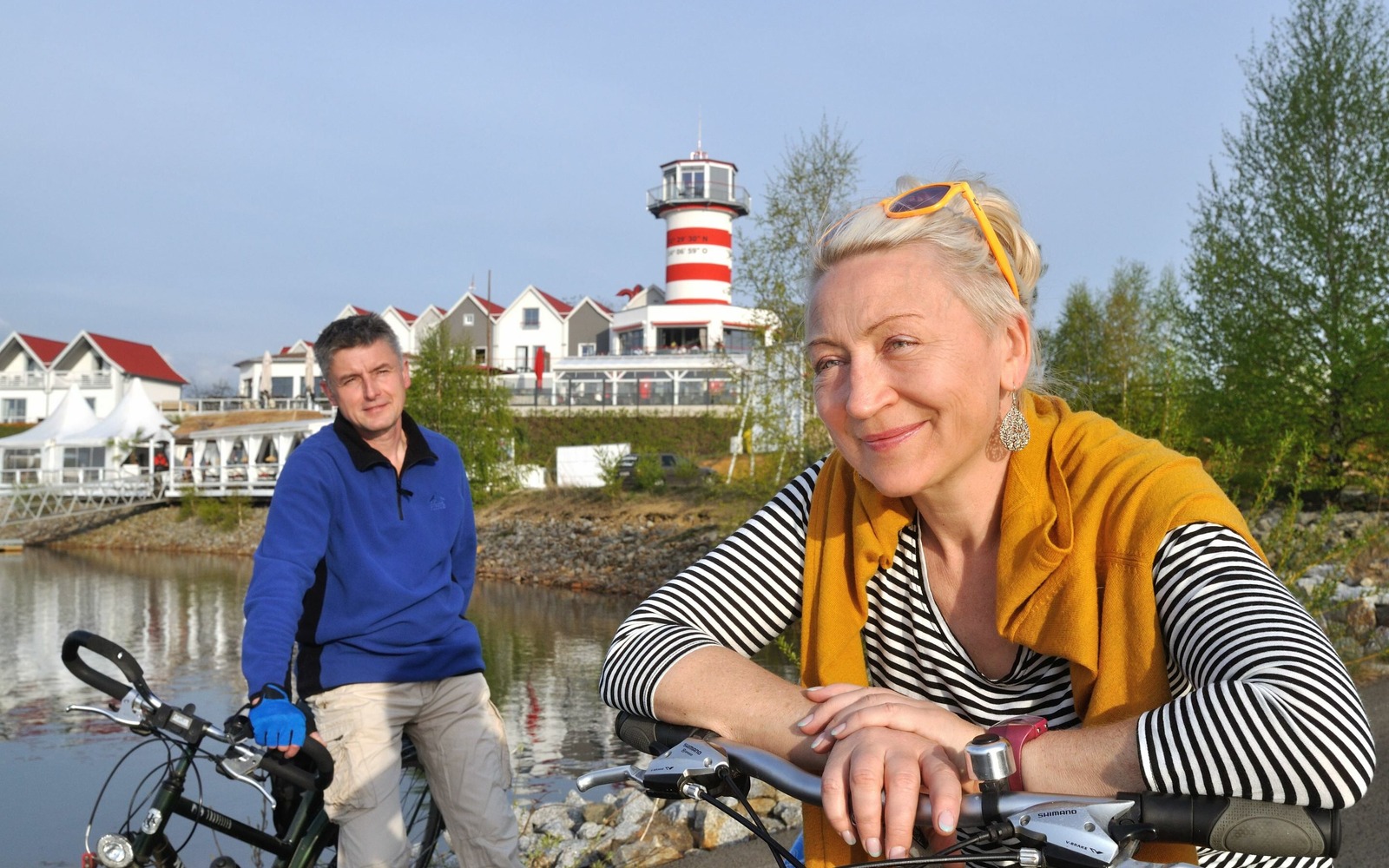 Radfahrer am Geierswalder See, Foto: Nada Quenzel