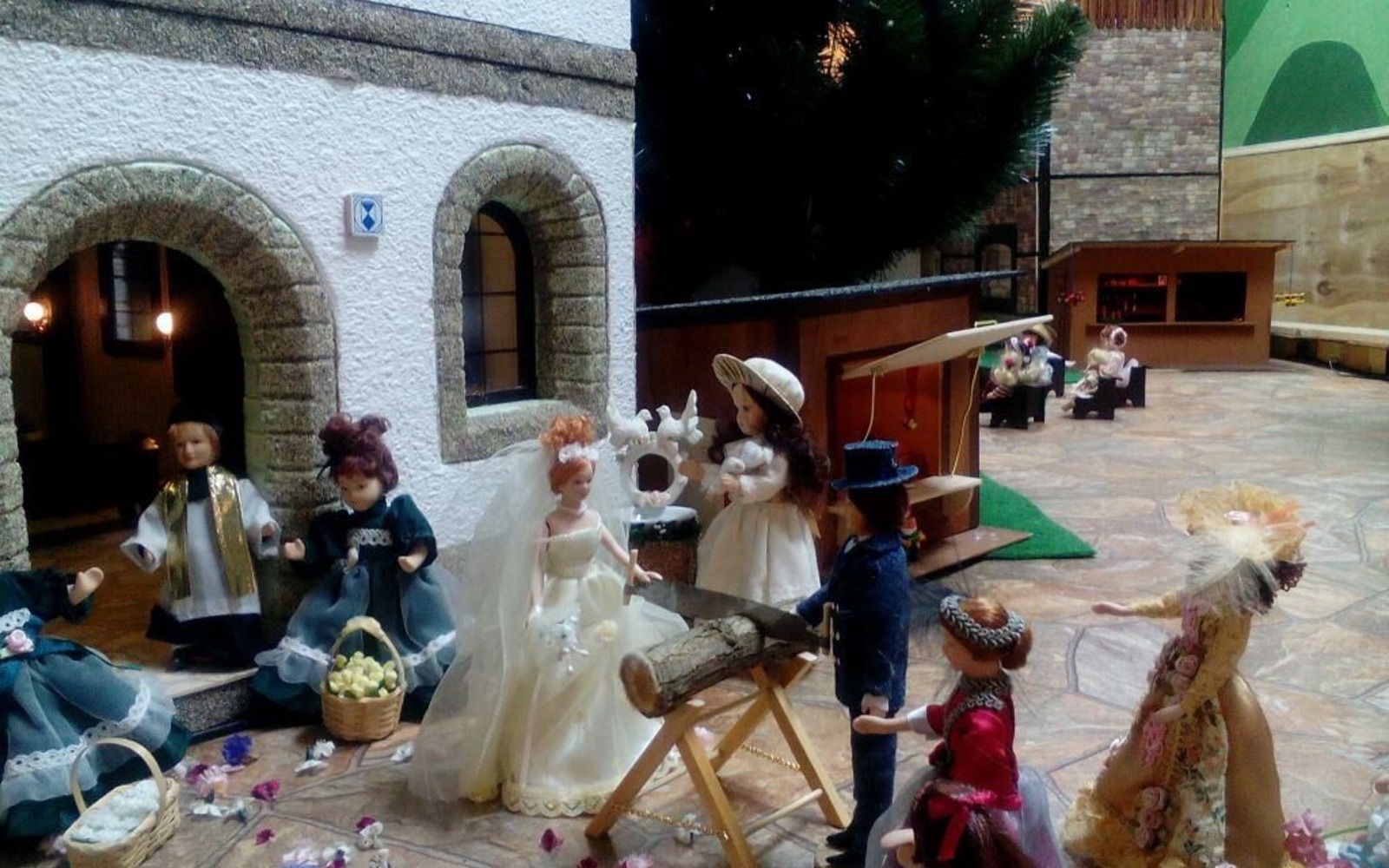 Výstava panenek v Neupetershainu, foto: Spolek modelové železnice, modelářství a panenek Neupetershain