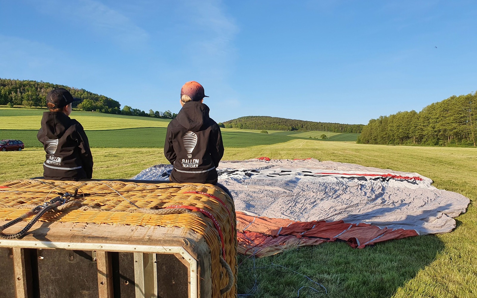 Voller Vorfreude auf die Ballonfahrt, Foto: Susann Noack-Bannert, Lizenz: Ballon-Abenteuer