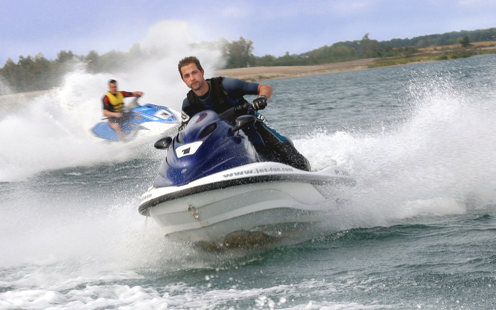 Jetski fahren auf dem Partwitzer See, Foto: Nada Quenzel, Lizenz: Tourismusverband Lausitzer Seenland e.V.