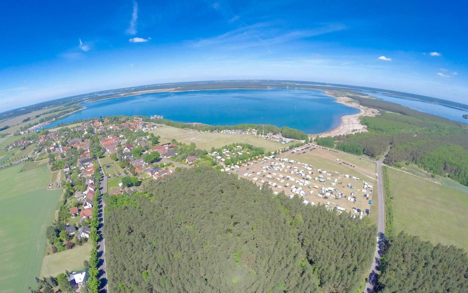 Ferien & Freizeitpark Geierswalde aus der Vogelperspektive, Foto: Martin Tinko, Lizenz: Foto: Ferien & Freizeitpark Geierswalde GbR