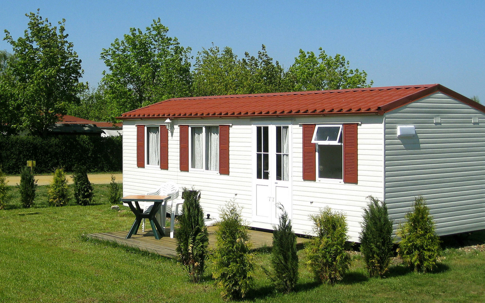 Mobilheim am Geierswalder See, Foto: Martin Tinko, Lizenz: Foto: Ferien & Freizeitpark Geierswalde GbR