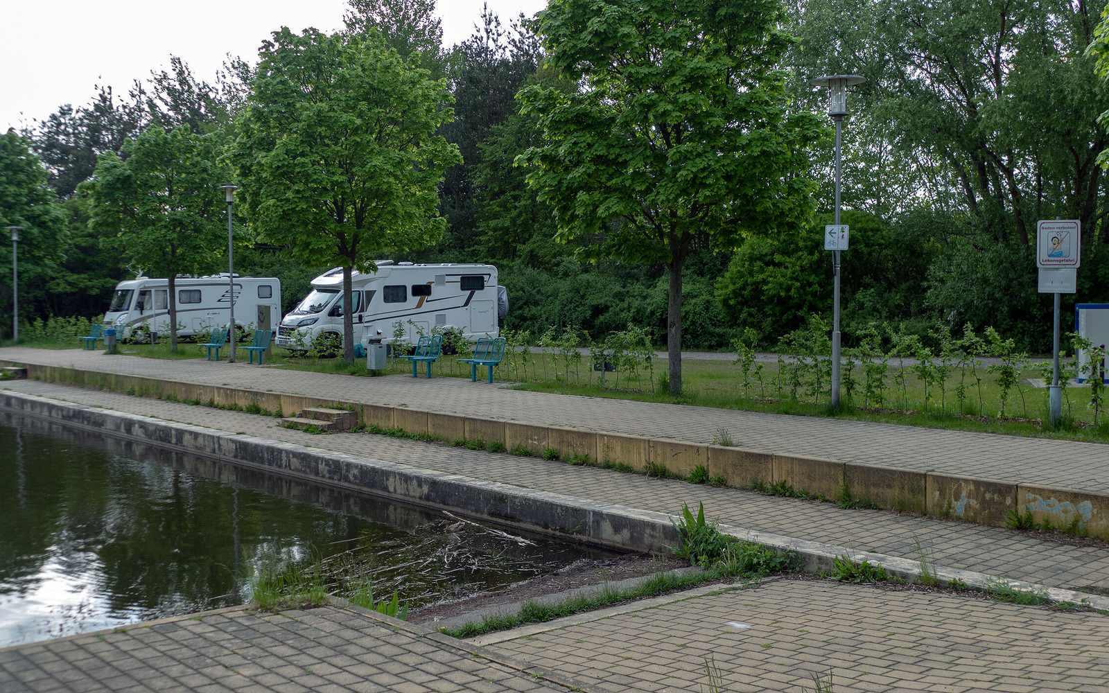 Camper site at the Lausitzbad, Foto: Dana Kersten, Lizenz: Tourismusverband Lausitzer Seenland e.V.