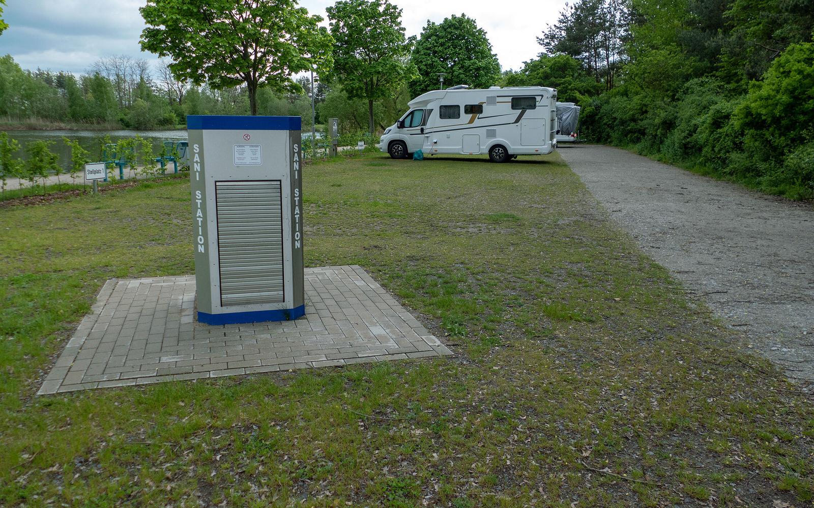 Camper site at the Lausitzbad, Foto: Dana Kersten, Lizenz: Tourismusverband Lausitzer Seenland e.V.