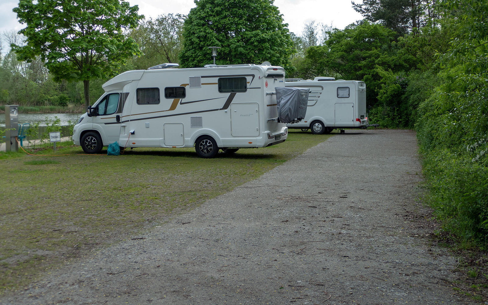 Camper site at the Lausitzbad, Foto: Dana Kersten, Lizenz: Tourismusverband Lausitzer Seenland e.V.