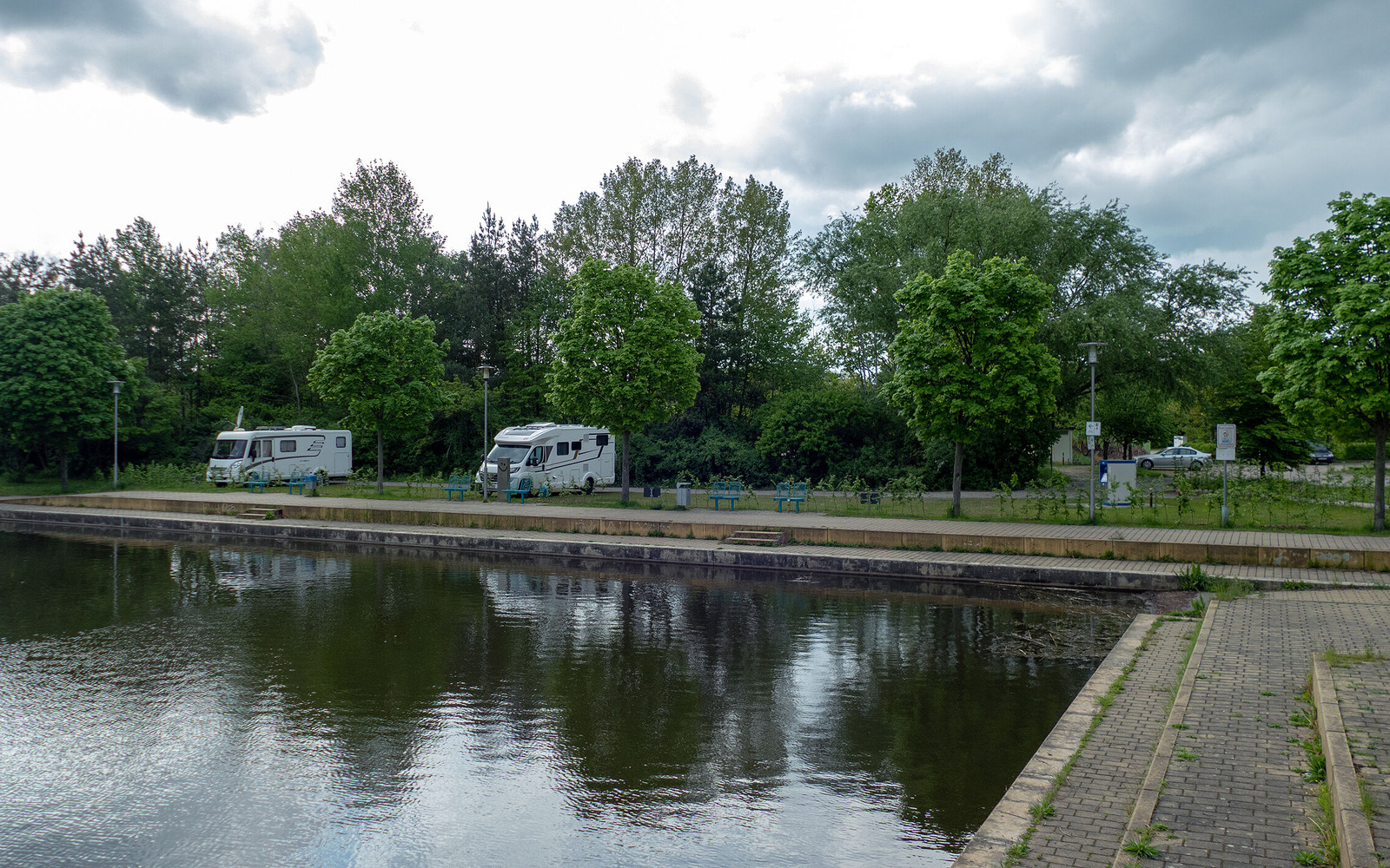 Camper site at the Lausitzbad, Foto: Dana Kersten, Lizenz: Tourismusverband Lausitzer Seenland e.V.