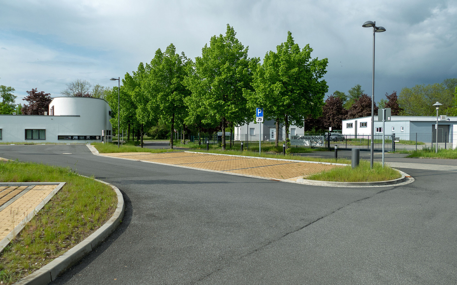 Motorhome parking at the parking lot Pforzheimer Platz Platz, Foto: Dana Kersten, Lizenz: Tourismusverband Lausitzer Seenland e.V.