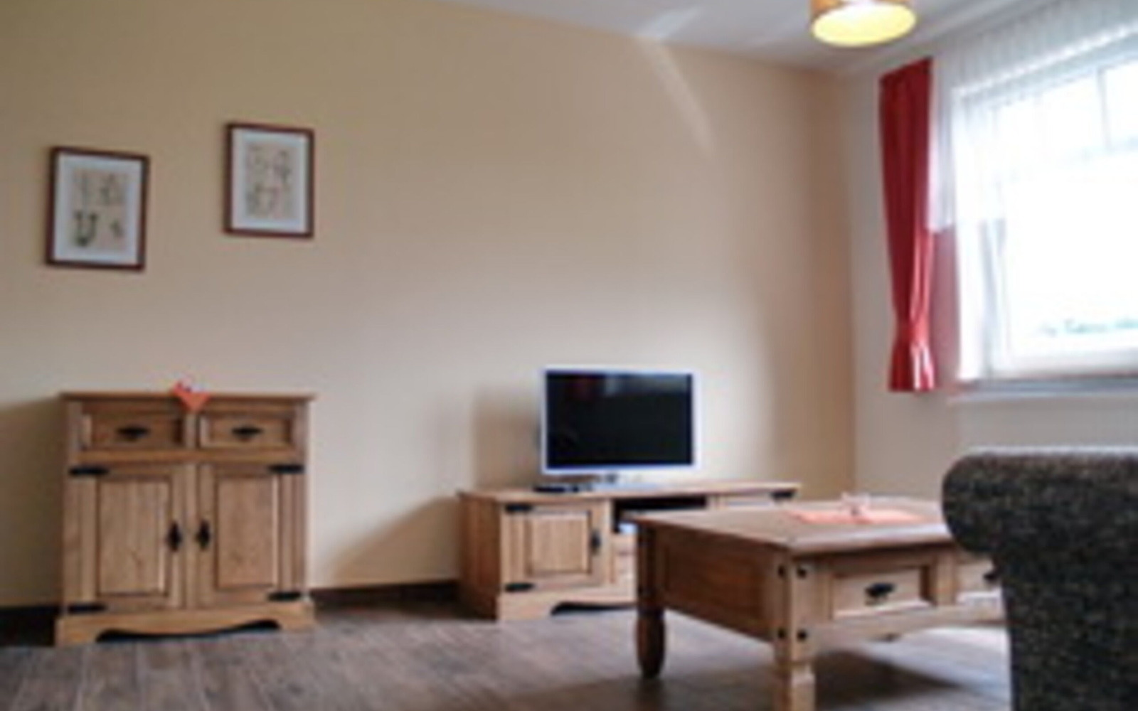 Wohnbereich kleine Ferienwohnung, Foto: Ferienhof Radlerslust