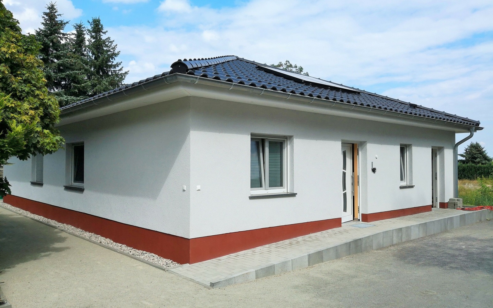 Außenansicht Ferienhaus Schilfblume, Foto: Marcus Heberle, Lizenz: Tourismusverband Lausitzer Seenland e. V.