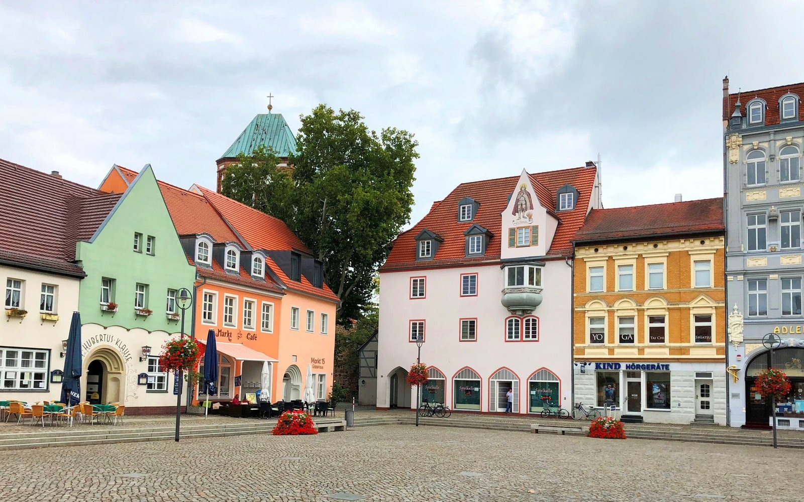Markt Senftenberg, Foto: Touristinformation Senftenberg, Lizenz: Tourismusverband Lausitzer Seenland e.V.