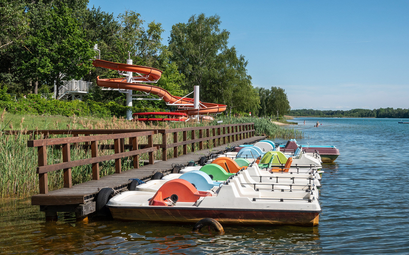 Water slide, Foto: H.P. Berwig 2019, Lizenz: ZV Erholungsgebiet Halbendorfer See