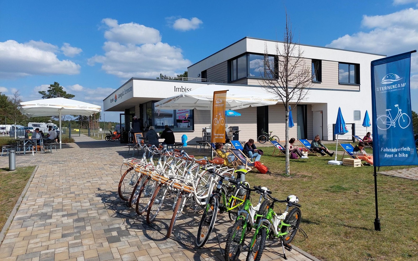 Fahrradvermietung des Sternencamps am Bärwalder See, Foto: Sternencamp Tourismus GmbH, Lizenz: Sternencamp Tourismus GmbH
