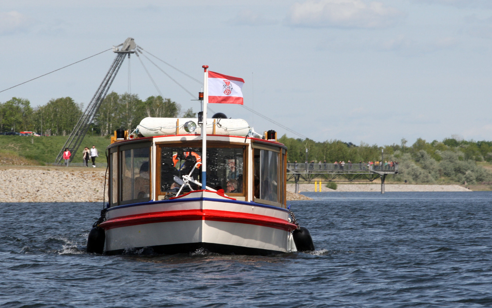 Fahrgastschifff "Wilde Ilse" auf dem Großräschener See, Foto: iba-aktiv-tours, Lizenz: iba-aktiv-tours