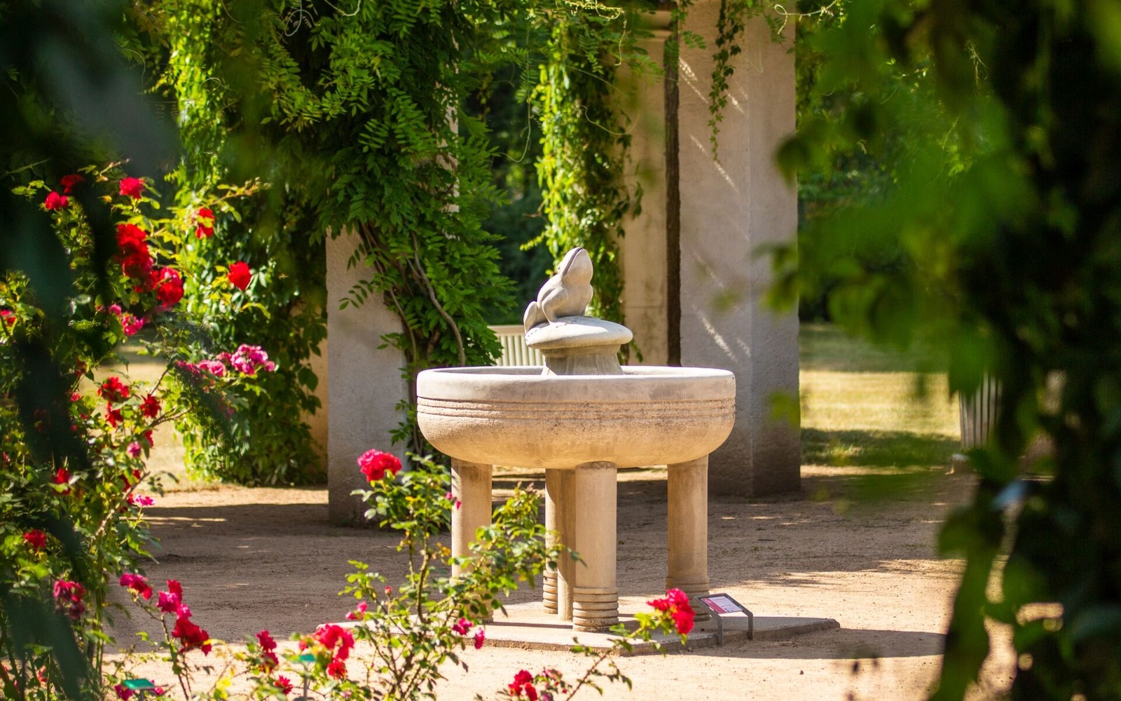 Froschbrunnen auf der Wehrinsel, Foto: PatLografie, Patrick Lucia, Lizenz: Stadt Forst (Lausitz)/ EBKTM