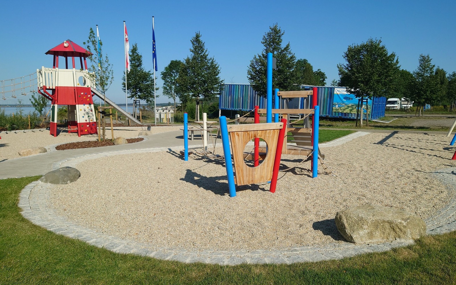 Ansicht Spielplatz Seestrand Lieske, Foto: Dana Kersten, Lizenz: Tourismusverband Lausitzer Seenland e.V.
