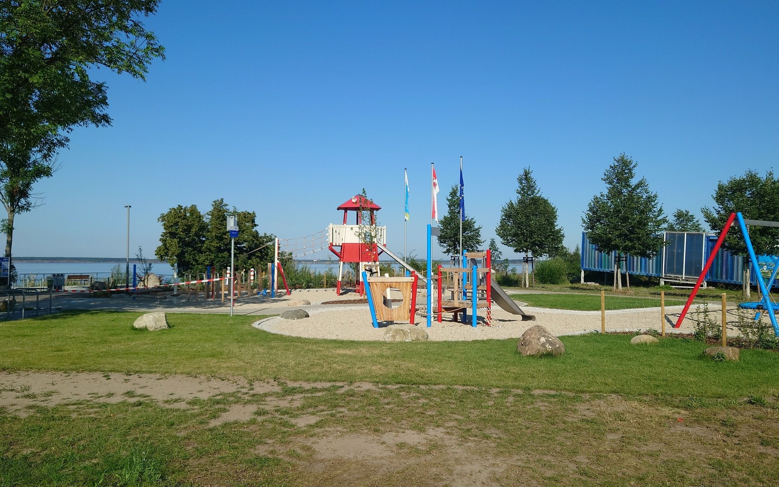 Ansicht Spielplatz Seestrand Lieske, Foto: Dana Kersten, Lizenz: Tourismusverband Lausitzer Seenland e.V.