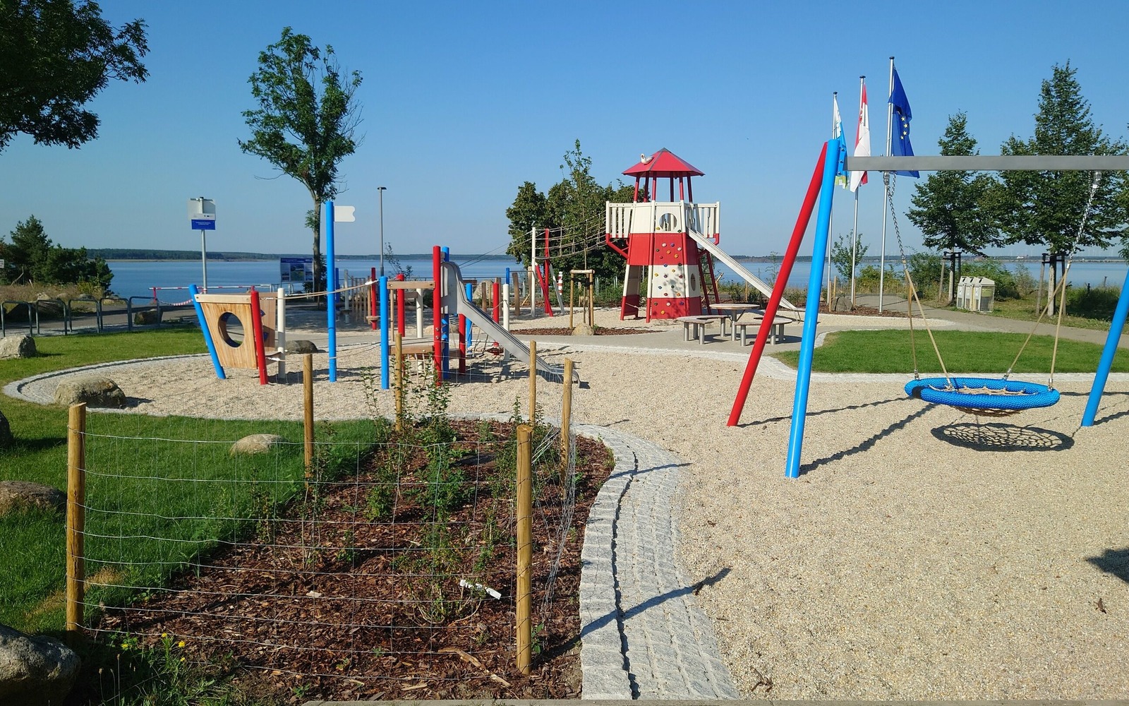 Ansicht Spielplatz Seestrand Lieske, Foto: Dana Kersten, Lizenz: Tourismusverband Lausitzer Seenland e.V.