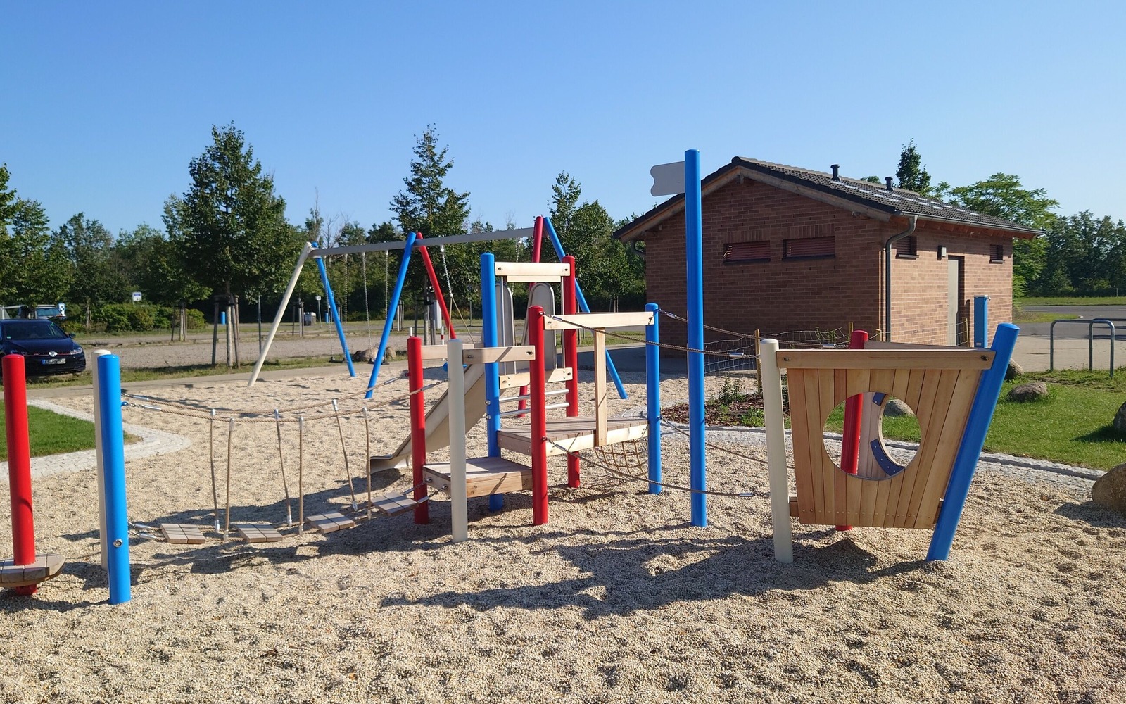 Ansicht Spielplatz Seestrand Lieske, Foto: Dana Kersten, Lizenz: Tourismusverband Lausitzer Seenland e.V.
