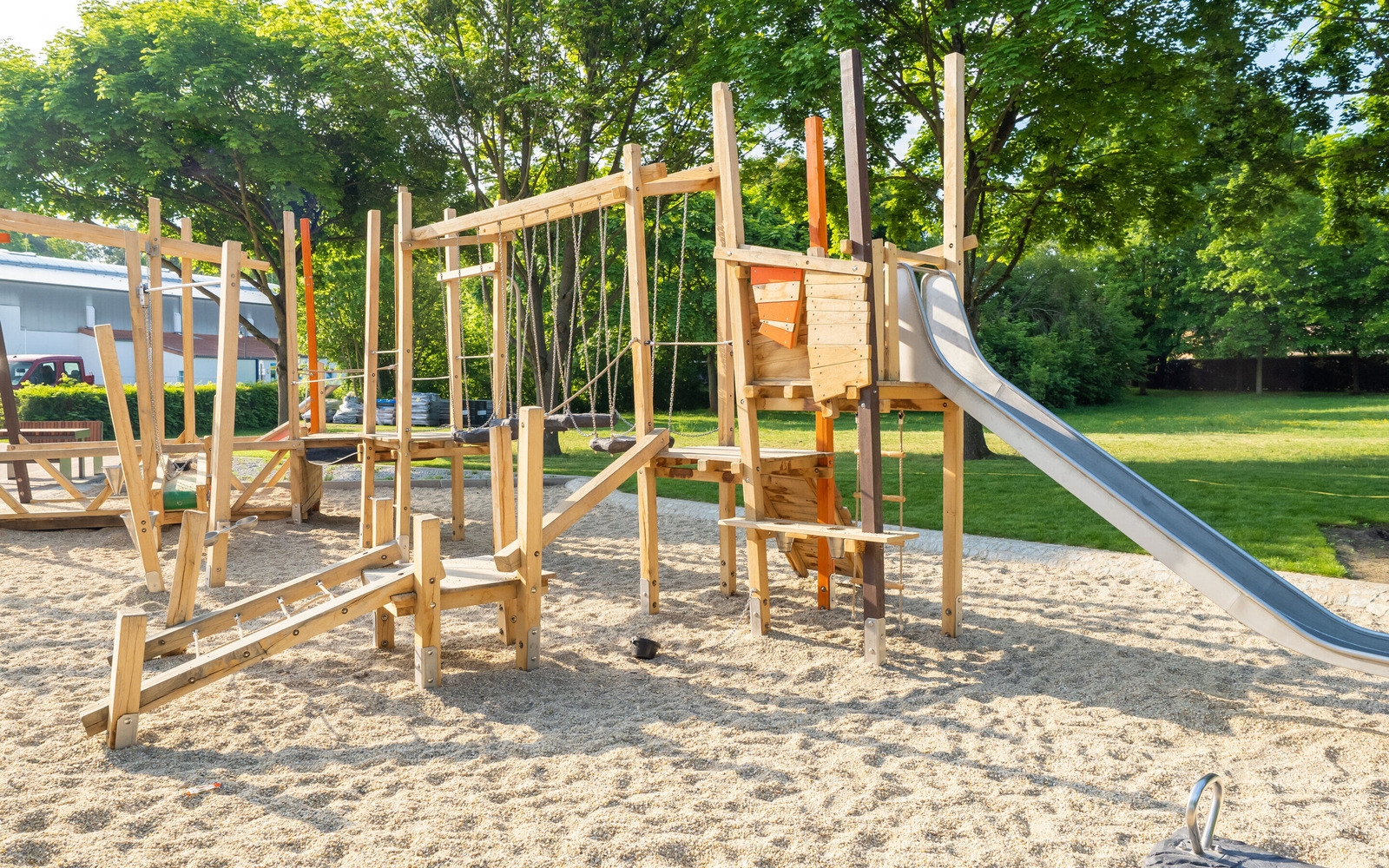 Spielelement Themenspielplatz "Bergmann", Foto: Dana Kersten, Lizenz: Touristinformation Senftenberg