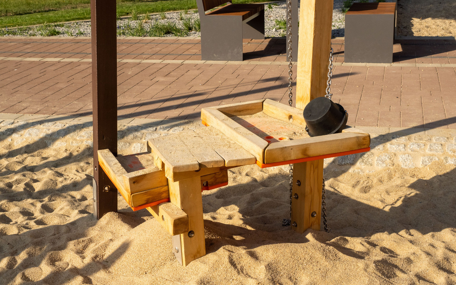 Spielelement Themenspielplatz "Bergmann", Foto: Dana Kersten, Lizenz: Touristinformation Senftenberg