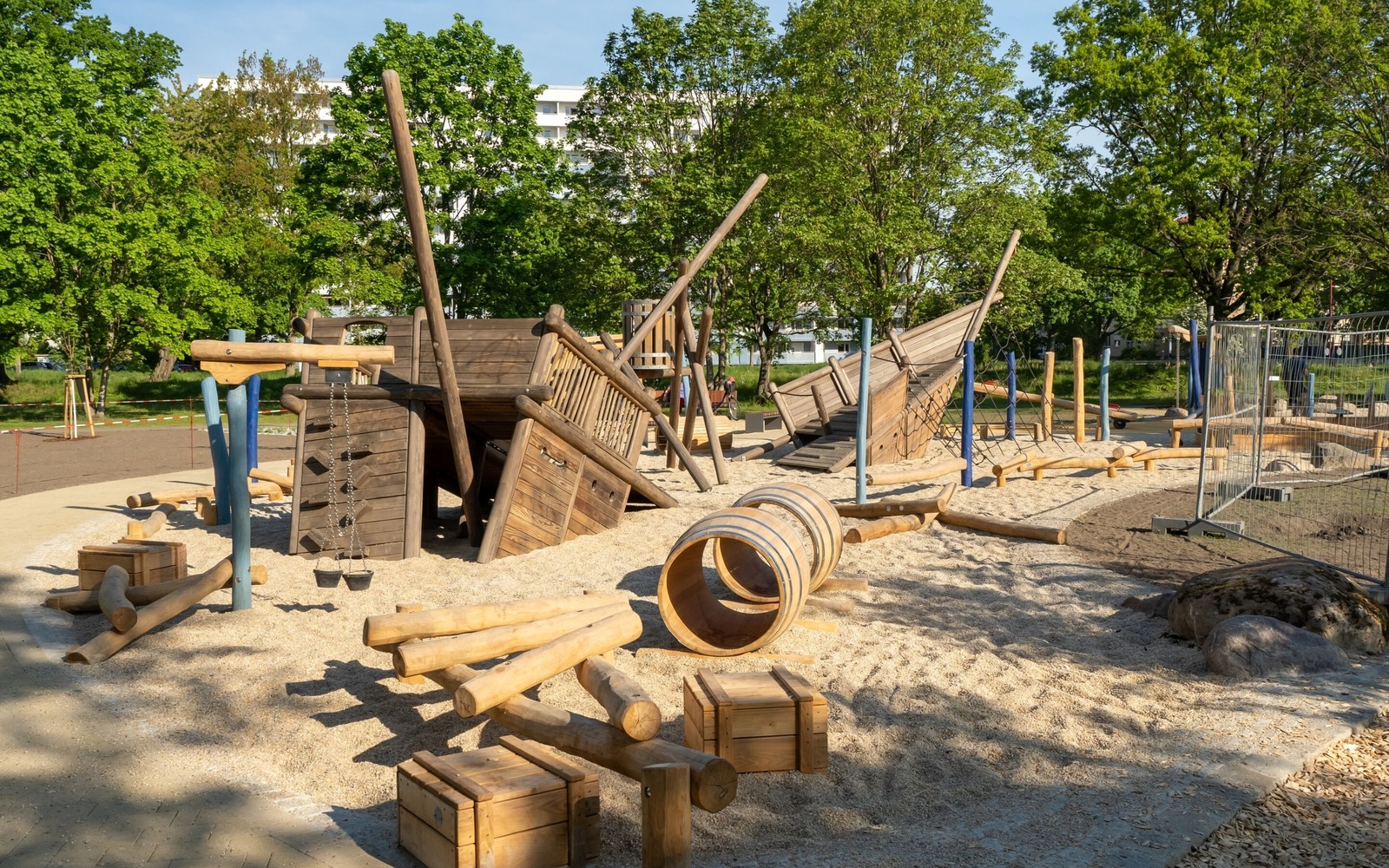 Themenspielplatz "Vom Bergmann zum Seemann", Foto: Dana Kersten, Lizenz: Touristinformation Senftenberg