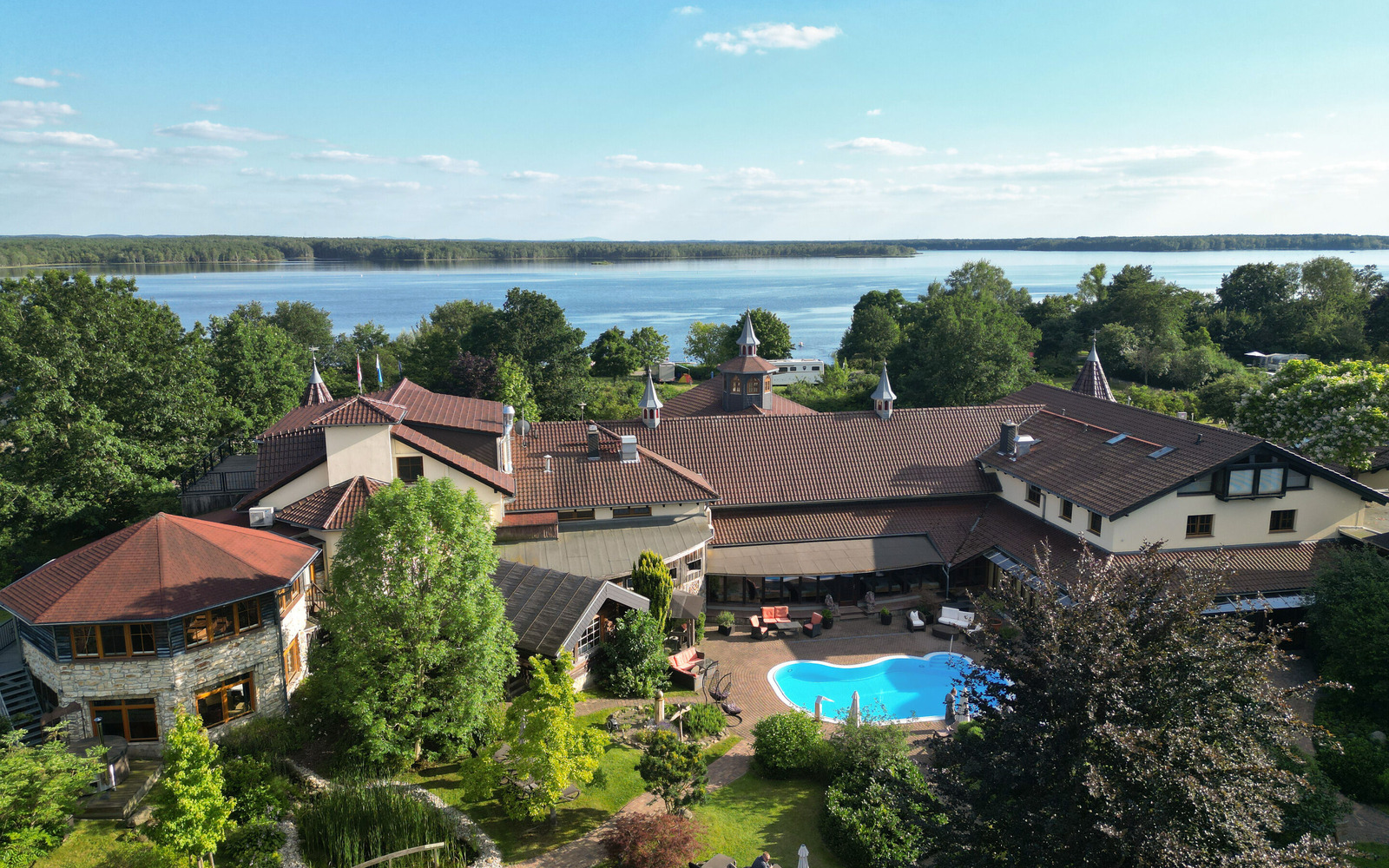 Drohnenaufnahme, Foto: photovision, Lizenz: Wellnesshotel Seeschlößchen