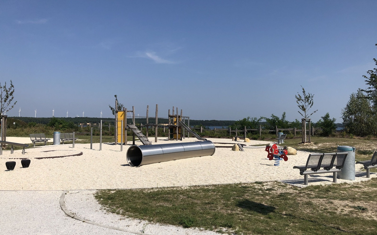 Spielplatz zum Scheibe See, Foto: Gregor Kockert, Lizenz: Tourismusverband Lausitzer Seenland e.V.