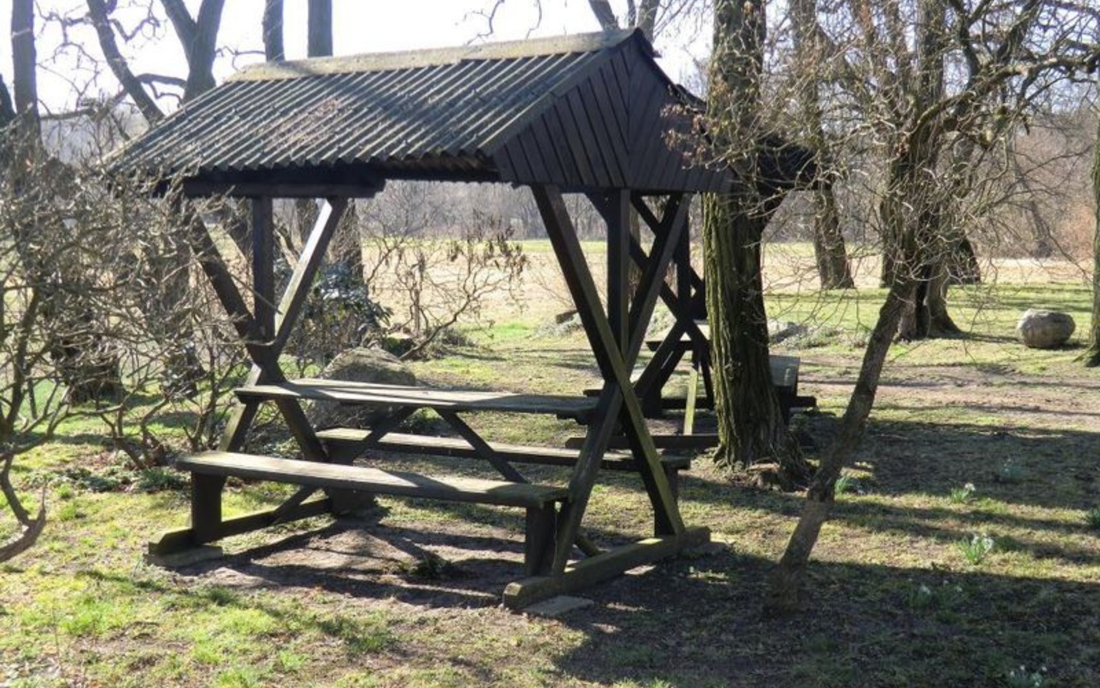 Rastplatz am Wolfsradweg in Kringelsdorf