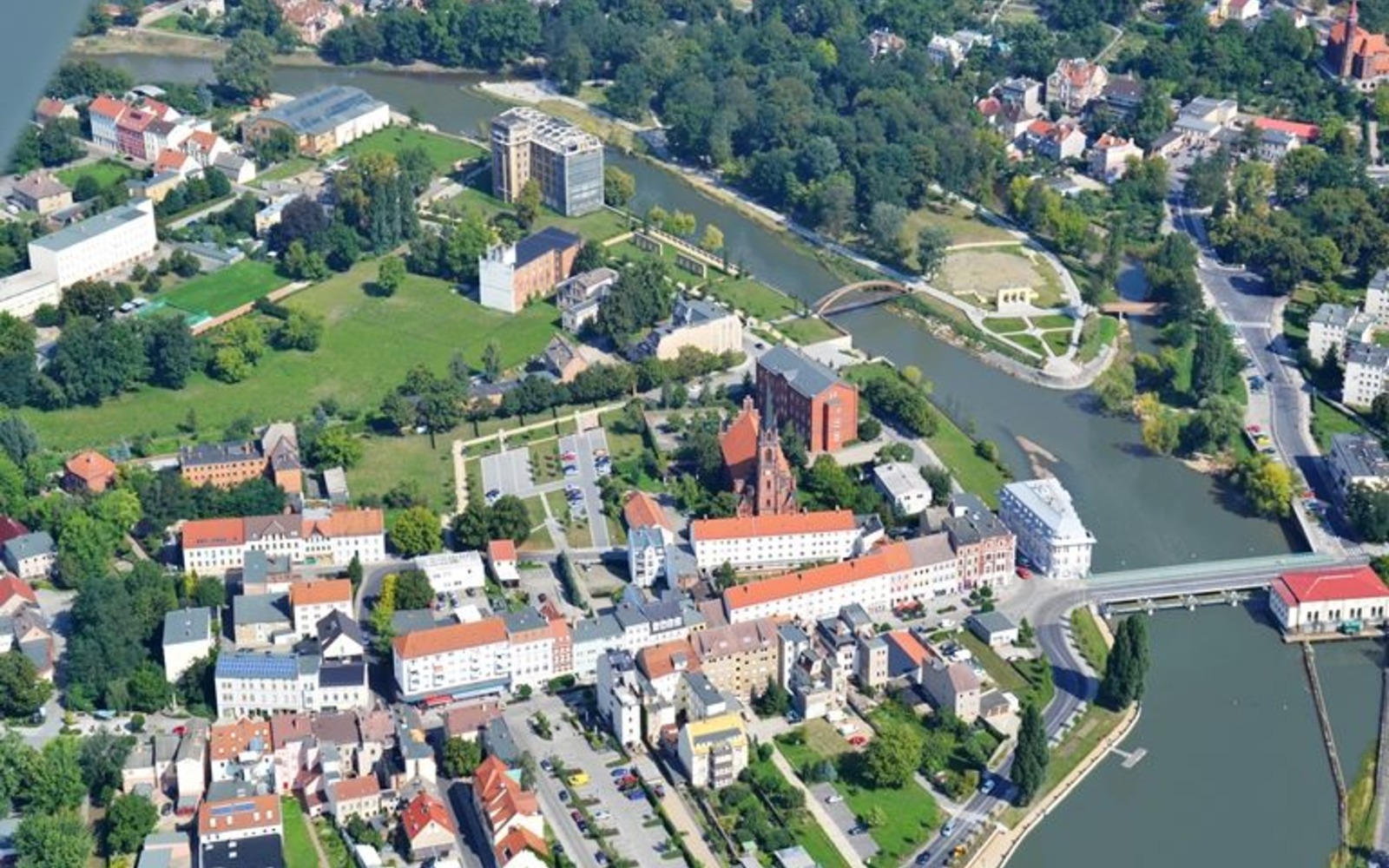 Luftbild Guben, Foto: MuT Guben